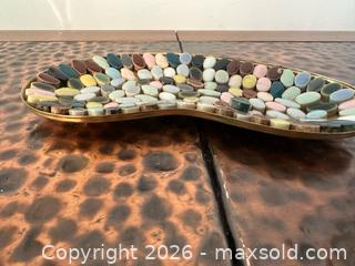 MaxSold Auction: Multicolor Mosaic Trinket Dish with Gold-Tone Metal Tray - North Franklin Township (Pennsylvania, USA) PARTNER MANAGED Estate Sale Online Auction - Hazelwood Drive