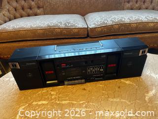 MaxSold Auction: Panasonic RX-C38 Portable Boombox Stereo - Black - North Franklin Township (Pennsylvania, USA) PARTNER MANAGED Estate Sale Online Auction - Hazelwood Drive