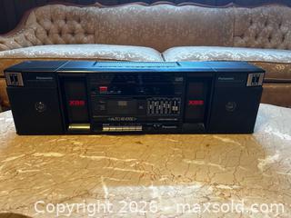 MaxSold Auction: Panasonic RX-C38 Portable Boombox Stereo - Black - North Franklin Township (Pennsylvania, USA) PARTNER MANAGED Estate Sale Online Auction - Hazelwood Drive