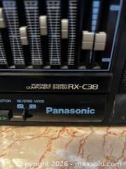 MaxSold Auction: Panasonic RX-C38 Portable Boombox Stereo - Black - North Franklin Township (Pennsylvania, USA) PARTNER MANAGED Estate Sale Online Auction - Hazelwood Drive