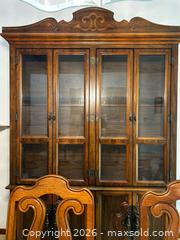 MaxSold Auction: Traditional Victorian Cherry China Cabinet with Glass Doors - North Franklin Township (Pennsylvania, USA) PARTNER MANAGED Estate Sale Online Auction - Hazelwood Drive