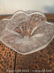 MaxSold Auction: Vintage Clear & Frosted Glass Pedestal Bowl and Serving Platter (2 pcs) - North Franklin Township (Pennsylvania, USA) PARTNER MANAGED Estate Sale Online Auction - Hazelwood Drive