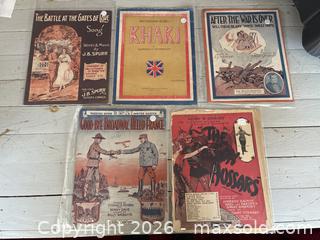 MaxSold Auction: Various War Sheet Music - Clarington (Ontario, Canada) SELLER MANAGED Downsizing Online Auction - Old Scugog Road