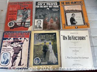 MaxSold Auction: Various WW1 Sheet Music - Clarington (Ontario, Canada) SELLER MANAGED Downsizing Online Auction - Old Scugog Road