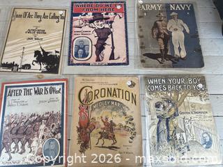 MaxSold Auction: Various WW1 Sheet Music - Clarington (Ontario, Canada) SELLER MANAGED Downsizing Online Auction - Old Scugog Road