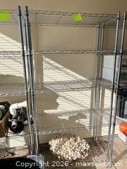 MaxSold Auction:  3 Chrome Metal Shelving Unit, 5 Adjustable Shelves - Longmont (Colorado, USA) PARTNER MANAGED Estate Sale Online Auction -  Twilight Court
