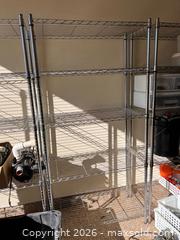 MaxSold Auction:  3 Chrome Metal Shelving Unit, 5 Adjustable Shelves - Longmont (Colorado, USA) PARTNER MANAGED Estate Sale Online Auction -  Twilight Court