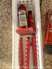 MaxSold Auction: Assorted Automotive Tools with Hydraulic Pump & Funnels - Longmont (Colorado, USA) PARTNER MANAGED Estate Sale Online Auction -  Twilight Court