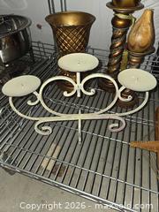 MaxSold Auction: Candle holders, 2 Crosses, Pineapple vase - Longmont (Colorado, USA) PARTNER MANAGED Estate Sale Online Auction -  Twilight Court