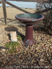 MaxSold Auction: Ceramic bird bath and Owl garden art. - Longmont (Colorado, USA) PARTNER MANAGED Estate Sale Online Auction -  Twilight Court