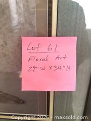 MaxSold Auction: Framed Floral Print with Green Mat and Brown/Bronze Frame, 29" x 34" - Longmont (Colorado, USA) PARTNER MANAGED Estate Sale Online Auction -  Twilight Court