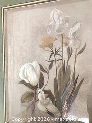 MaxSold Auction: Framed Floral Print with Green Mat and Brown/Bronze Frame, 29" x 34" - Longmont (Colorado, USA) PARTNER MANAGED Estate Sale Online Auction -  Twilight Court