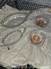 MaxSold Auction: Glass Serving Pieces, Candlewick Plates & Sugar & Creamer,Teacups, Metal Serving platter - Longmont (Colorado, USA) PARTNER MANAGED Estate Sale Online Auction -  Twilight Court