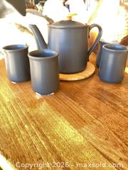 MaxSold Auction: Matte Black Modern Ceramic Tea Set, 6-Piece - Longmont (Colorado, USA) PARTNER MANAGED Estate Sale Online Auction -  Twilight Court