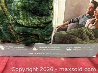 MaxSold Auction: 15 lb Weighted Blanket — Shiny Velvet with Sherpa Reverse - Renfrew (Ontario, Canada) SELLER MANAGED Downsizing Online Auction - Plaunt Street