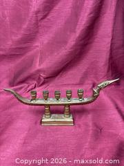 MaxSold Auction: Antique Supennahong Sami Dragon Gondola Boat Brass Candle Holder - Renfrew (Ontario, Canada) SELLER MANAGED Downsizing Online Auction - Plaunt Street