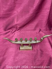 MaxSold Auction: Antique Supennahong Sami Dragon Gondola Boat Brass Candle Holder - Renfrew (Ontario, Canada) SELLER MANAGED Downsizing Online Auction - Plaunt Street