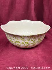 MaxSold Auction: Farval Hand-Painted Bowl from Portugal - Renfrew (Ontario, Canada) SELLER MANAGED Downsizing Online Auction - Plaunt Street