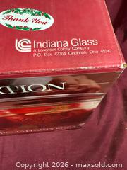 MaxSold Auction: Indiana Glass Clear Punch Bowl Set with Ladle, Cups & Clips - Renfrew (Ontario, Canada) SELLER MANAGED Downsizing Online Auction - Plaunt Street