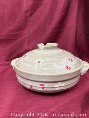 MaxSold Auction: Large Japanese Donabe Stoneware Pot with Lid - Renfrew (Ontario, Canada) SELLER MANAGED Downsizing Online Auction - Plaunt Street