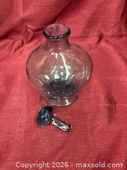MaxSold Auction: Medium Blue Hand-Blown Glass decanter - Renfrew (Ontario, Canada) SELLER MANAGED Downsizing Online Auction - Plaunt Street