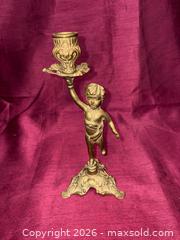 MaxSold Auction: Victorian Rococo Brass Candlestick Holder, 6–8 in - Renfrew (Ontario, Canada) SELLER MANAGED Downsizing Online Auction - Plaunt Street