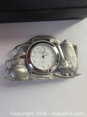 MaxSold Auction: Lindsay Claire Pewter Mini Desk Clock - Ottawa (Ontario, Canada) SELLER MANAGED Downsizing Online Auction - Florence Street (CONDO)