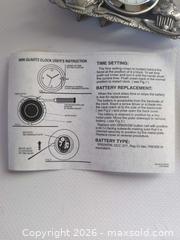 MaxSold Auction: Lindsay Claire Pewter Mini Desk Clock - Ottawa (Ontario, Canada) SELLER MANAGED Downsizing Online Auction - Florence Street (CONDO)