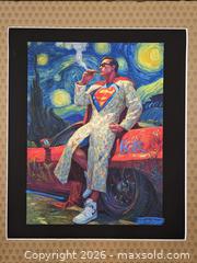 MaxSold Auction: Celestial Swagger – Original Superman-Inspired Artwork by TedyZet - Brantford (Ontario, Canada) SELLER MANAGED Downsizing Online Auction - Harriett Street