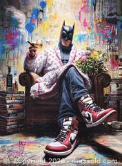 MaxSold Auction: Crowned Vigil – Batman – Original Digitally Hand-Painted Canvas – TedyZet - Brantford (Ontario, Canada) SELLER MANAGED Downsizing Online Auction - Harriett Street