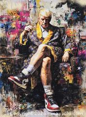 MaxSold Auction: Power Never Sleeps – 18" x 24" – TedyZet – Original Digitally Hand-Painted Artwork on Canvas - Brantford (Ontario, Canada) SELLER MANAGED Downsizing Online Auction - Harriett Street