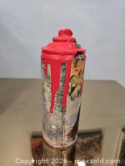 MaxSold Auction: TedyZet Hand-Painted Spray Can Sculpture – Signed & Dated 2025 - Brantford (Ontario, Canada) SELLER MANAGED Downsizing Online Auction - Harriett Street