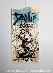 MaxSold Auction: TedyZet original painting on wood panel Drip Theory #6 - Brantford (Ontario, Canada) SELLER MANAGED Downsizing Online Auction - Harriett Street