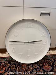 MaxSold Auction: Karlsson Mr. White Wall Clock - Toronto (Ontario, Canada) SELLER MANAGED Moving Online Auction - Snowdon Avenue