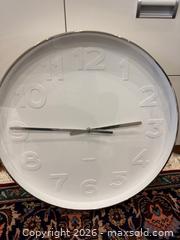 MaxSold Auction: Karlsson Mr. White Wall Clock - Toronto (Ontario, Canada) SELLER MANAGED Moving Online Auction - Snowdon Avenue