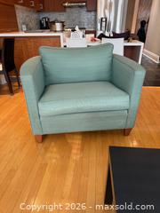 MaxSold Auction: Large Green Upholstered Armchair - Toronto (Ontario, Canada) SELLER MANAGED Moving Online Auction - Snowdon Avenue
