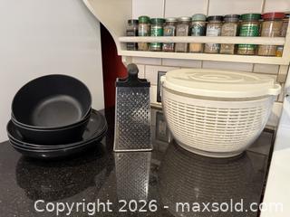 MaxSold Auction: Cheese Grater, Salad Spinner, & Bowls - San Jose (California, USA) SELLER MANAGED Estate Sale Online Auction - South 16th Street