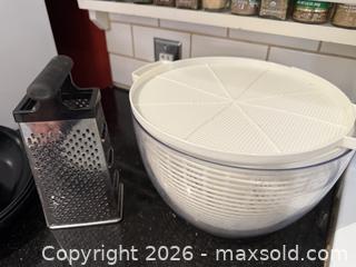 MaxSold Auction: Cheese Grater, Salad Spinner, & Bowls - San Jose (California, USA) SELLER MANAGED Estate Sale Online Auction - South 16th Street
