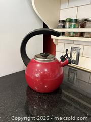 MaxSold Auction: Circulon Enamel on Steel Whistling Teakettle - San Jose (California, USA) SELLER MANAGED Estate Sale Online Auction - South 16th Street