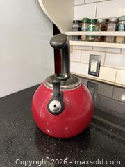 MaxSold Auction: Circulon Enamel on Steel Whistling Teakettle - San Jose (California, USA) SELLER MANAGED Estate Sale Online Auction - South 16th Street