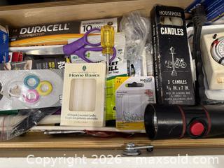 MaxSold Auction: Contents of Kitchen Drawer: Batteries, Candles, & More! - San Jose (California, USA) SELLER MANAGED Estate Sale Online Auction - South 16th Street
