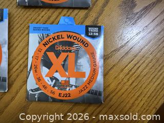 MaxSold Auction: D'Addario EJ22 XL Nickel Round Wound Jazz Medium Gauge Electric Guitar Strings - San Jose (California, USA) SELLER MANAGED Estate Sale Online Auction - South 16th Street