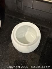 MaxSold Auction: Norpro White Gallon Ceramic Compost Keeper & Sugar Bowl - San Jose (California, USA) SELLER MANAGED Estate Sale Online Auction - South 16th Street