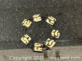 MaxSold Auction: Vintage African- Bone Batik- Swirl -Maasai Stretch Bracelet - San Jose (California, USA) SELLER MANAGED Estate Sale Online Auction - South 16th Street