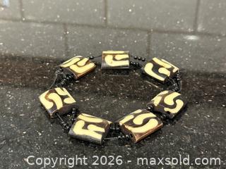 MaxSold Auction: Vintage African- Bone Batik- Swirl -Maasai Stretch Bracelet - San Jose (California, USA) SELLER MANAGED Estate Sale Online Auction - South 16th Street