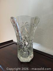 MaxSold Auction: Vintage Anchor Hocking Star of David Large Hexagon Clear Glass Vase - San Jose (California, USA) SELLER MANAGED Estate Sale Online Auction - South 16th Street