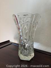 MaxSold Auction: Vintage Anchor Hocking Star of David Large Hexagon Clear Glass Vase - San Jose (California, USA) SELLER MANAGED Estate Sale Online Auction - South 16th Street