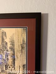 MaxSold Auction: Vintage Framed Art: PIRATES ALLEY VIEUX CARRE NEW ORLEANS BY MALCOLM PAUL NEWMAN - San Jose (California, USA) SELLER MANAGED Estate Sale Online Auction - South 16th Street