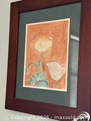 MaxSold Auction: Vintage Framed Art: Poppies Floral Signed Nancie - San Jose (California, USA) SELLER MANAGED Estate Sale Online Auction - South 16th Street