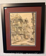 MaxSold Auction: Vintage Framed Art: ROYAL STREET FRENCH QUARTER NEW ORLEANS BY MALCOLM PAUL NEWMAN - San Jose (California, USA) SELLER MANAGED Estate Sale Online Auction - South 16th Street